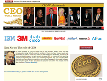 Tablet Screenshot of ceoworldawards.com